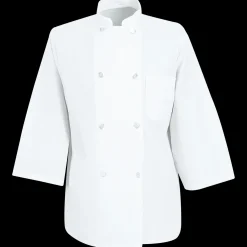 Red Kap ¾ Sleeve Chef Coat White Hot