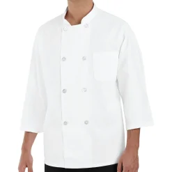 Red Kap ¾ Sleeve Chef Coat White Hot