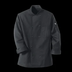 Red Kap Chef Coat Ten Pearl Buttons Black New
