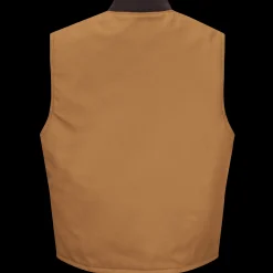 Red Kap Blended Duck Insulated Vest Brown Duck Outlet