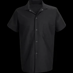 Red Kap Cook Shirt Black Hot