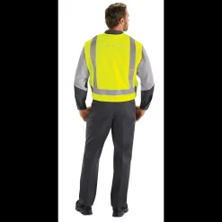 Red Kap Hi-Visibility Safety Vest Fluorescent Yellow Hot
