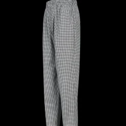 Red Kap Men's Checked Baggy Chef Pant Black / White Check Clearance