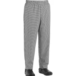 Red Kap Men's Checked Baggy Chef Pant Black / White Check Clearance