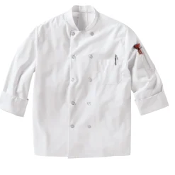 Red Kap Men's Chef Coat with OilBlok + MIMIX® White New