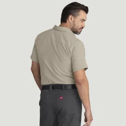 Red Kap Men's Cooling Short Sleeve Work Shirt Sand Best
