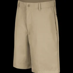 Red Kap Men's Cotton Casual Plain Front Shorts Khaki Sale