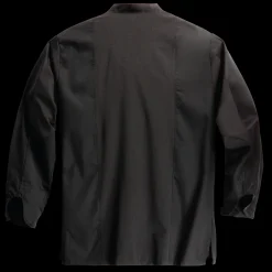 Red Kap Men's Deluxe Airflow Chef Coat Black Sale