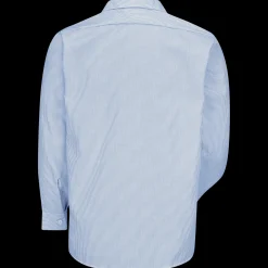 Red Kap Men's Long Sleeve Industrial Stripe Work Shirt Blue / White Stripe Online