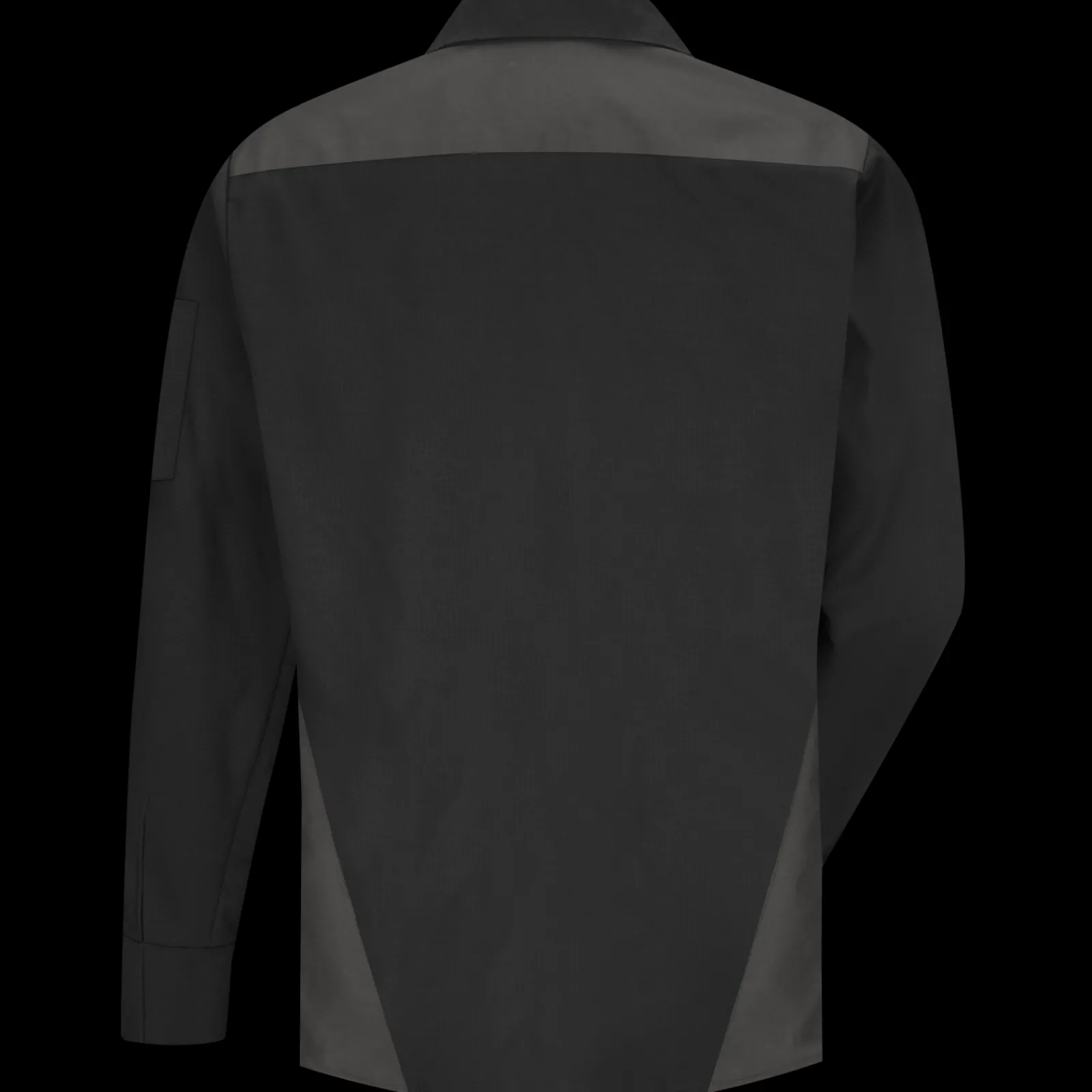 Red Kap Men's Long Sleeve Tri-Color Shop Shirt Black / Charcoal Online