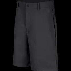 Red Kap Men's Plain Front Shorts Black Clearance