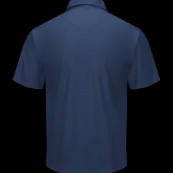 Red Kap Men's Short Sleeve Performance Knit® Flex Series Pro Polo Navy Hot