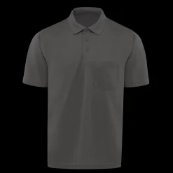 Red Kap Men's Short Sleeve Performance Knit® Pocket Polo Charcoal Sale