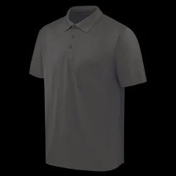 Red Kap Men's Short Sleeve Performance Knit® Pocket Polo Charcoal Sale