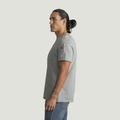 Red Kap Men's Slim Fit Cotton Pocket T-Shirt Alloy Heather Sale