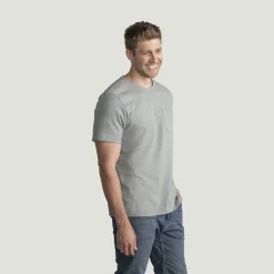 Red Kap Men's Slim Fit Cotton Pocket T-Shirt Alloy Heather Sale