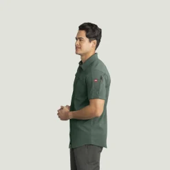 Red Kap Men's Snap Front Jersey Short Sleeve Work Shirt Dark Forest Online
