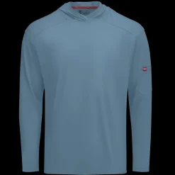 Red Kap Men's Sun Protection Pullover Hoodie Niagara Blue Sale