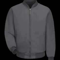 Red Kap Perma-Lined Team Jacket Charcoal Hot