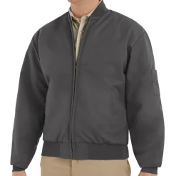 Red Kap Perma-Lined Team Jacket Charcoal Hot
