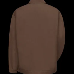 Red Kap Slash Pocket Jacket Brown Clearance