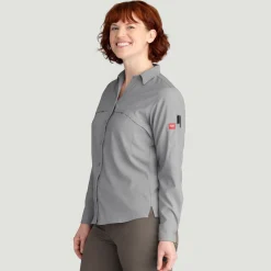 Red Kap Women's Cooling Long Sleeve Work Shirt Gravel New