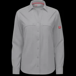 Red Kap Women's Cooling Long Sleeve Work Shirt Gravel New