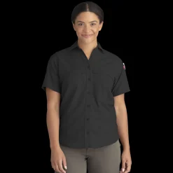 Red Kap Women's Cooling Short Sleeve Work Shirt Black Best