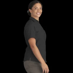 Red Kap Women's Cooling Short Sleeve Work Shirt Black Best