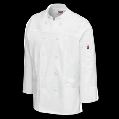 Red Kap Women's Deluxe Airflow Chef Coat White Fashion