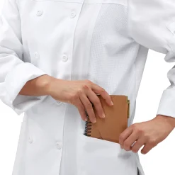 Red Kap Women's Deluxe Airflow Chef Coat White Fashion