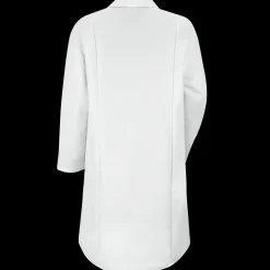 Red Kap Women's Gripper-Front Lab Coat White Best