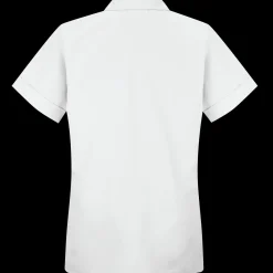 Red Kap Women's Smock Loose Fit Short Sleeve White Discount